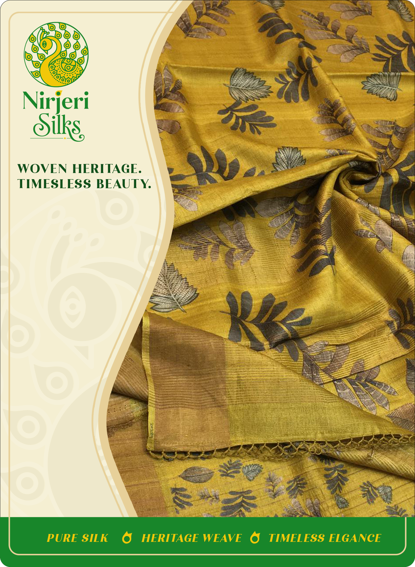 Pure Handloom Tussar Silk