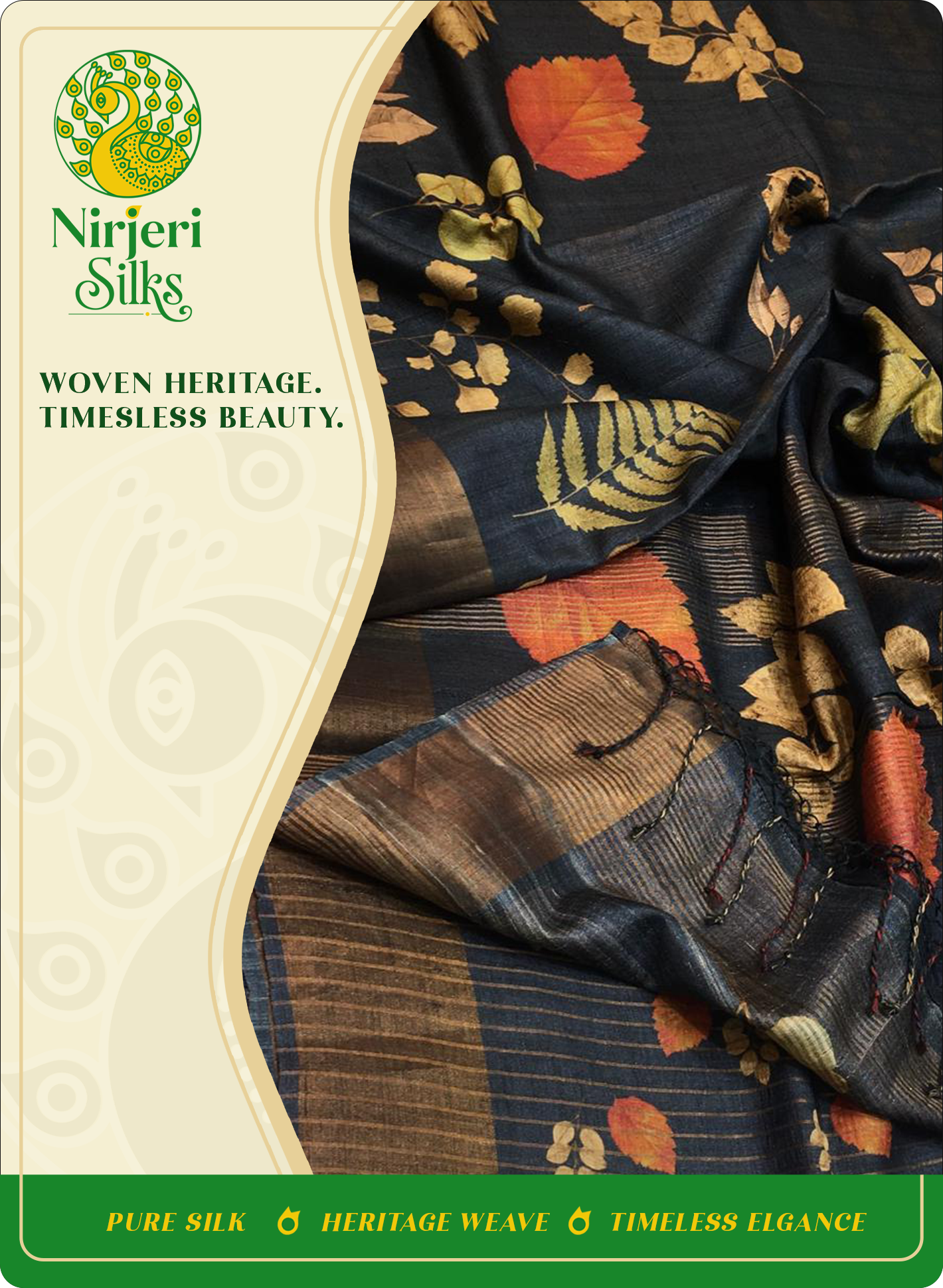 Pure Handloom Tussar Silk